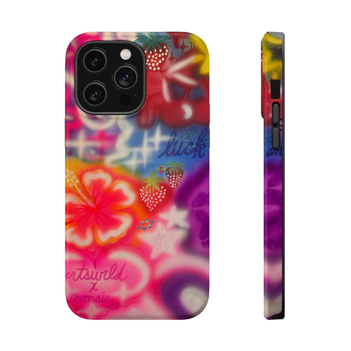 MagSafe „luck & luv“ Airbrush iPhone-Hülle
