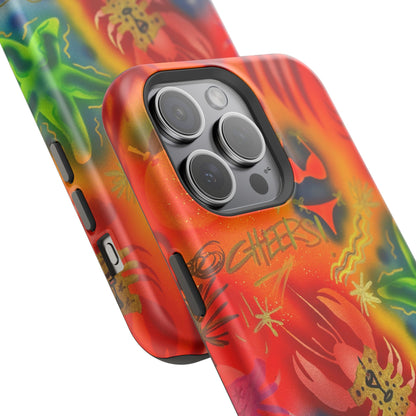 MagSafe "tipsy lobster" airbrush iPhone case