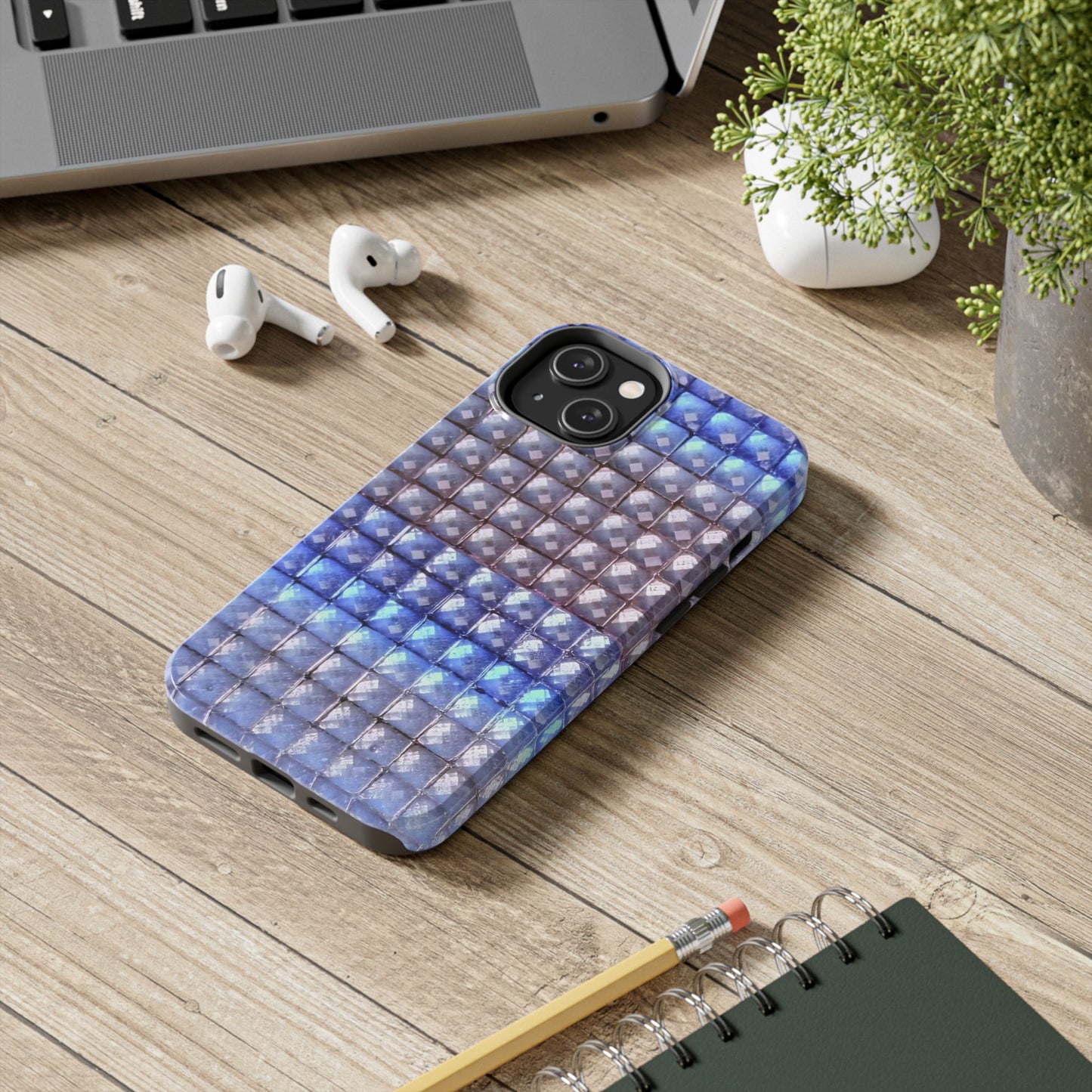 "blue studs" airbrush iPhone case