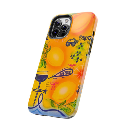"citrus coastline" airbrush iPhone case