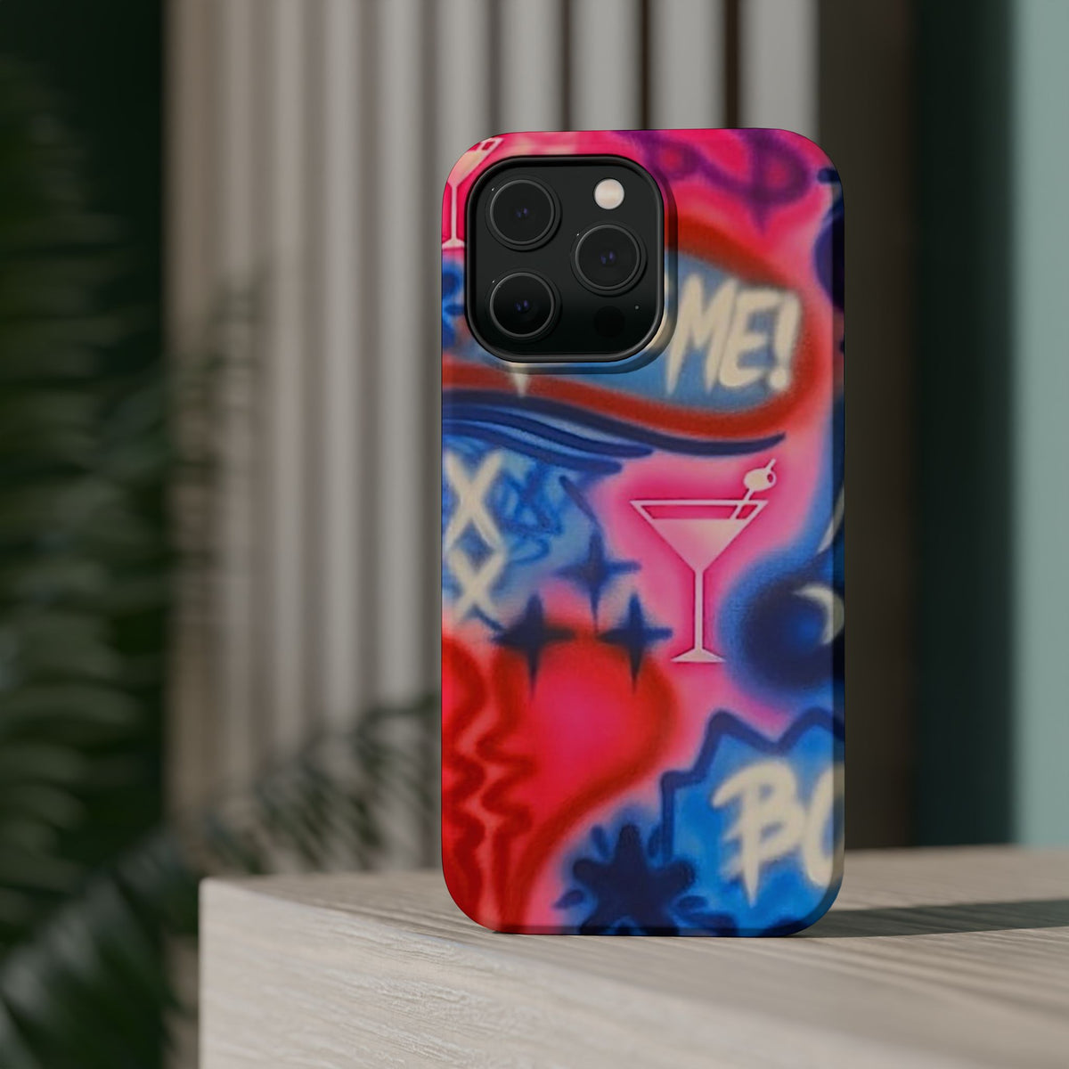 MagSafe "kiss me pt. 2" Airbrush iPhone Hülle