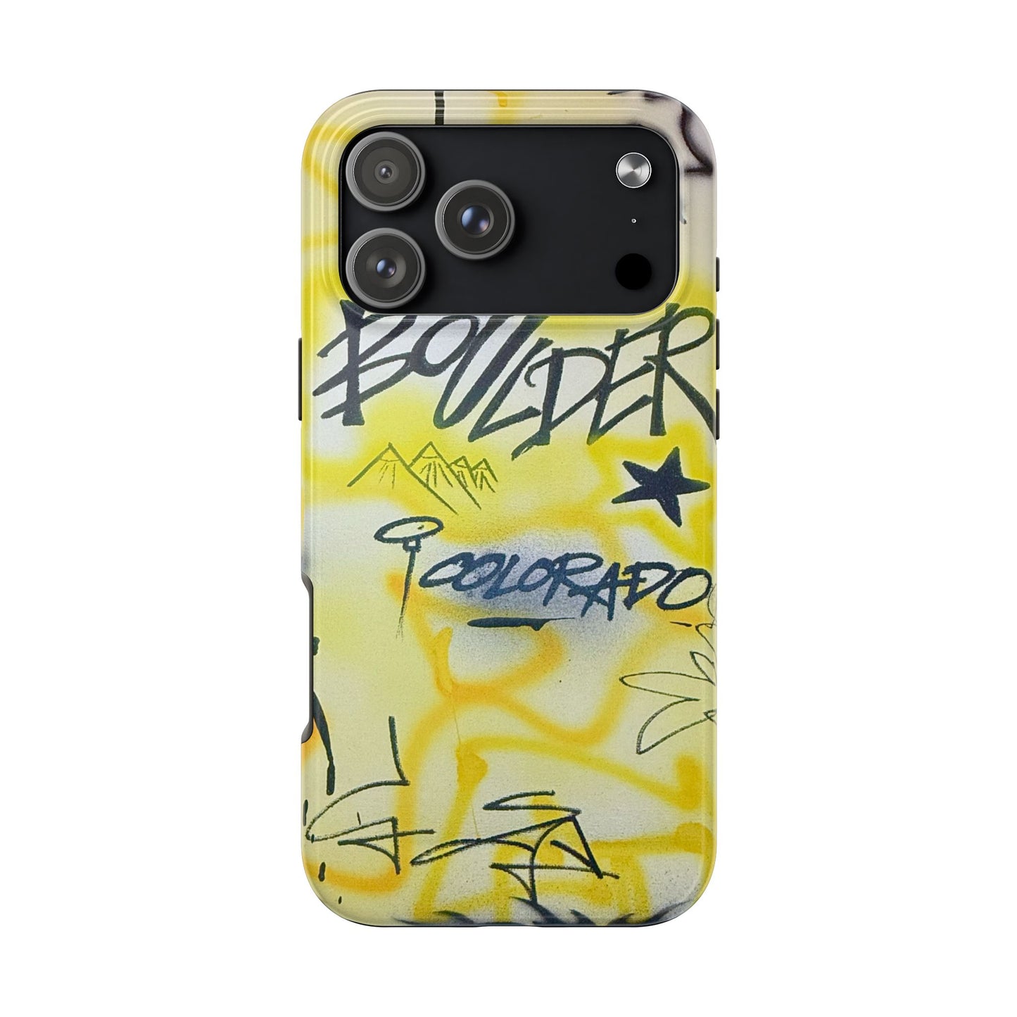 "boulder" airbrush iPhone case