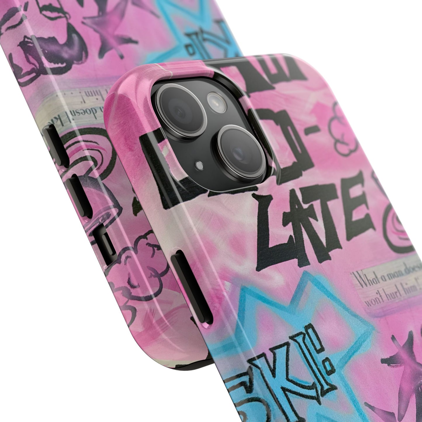 "avant le ski" airbrush iPhone case