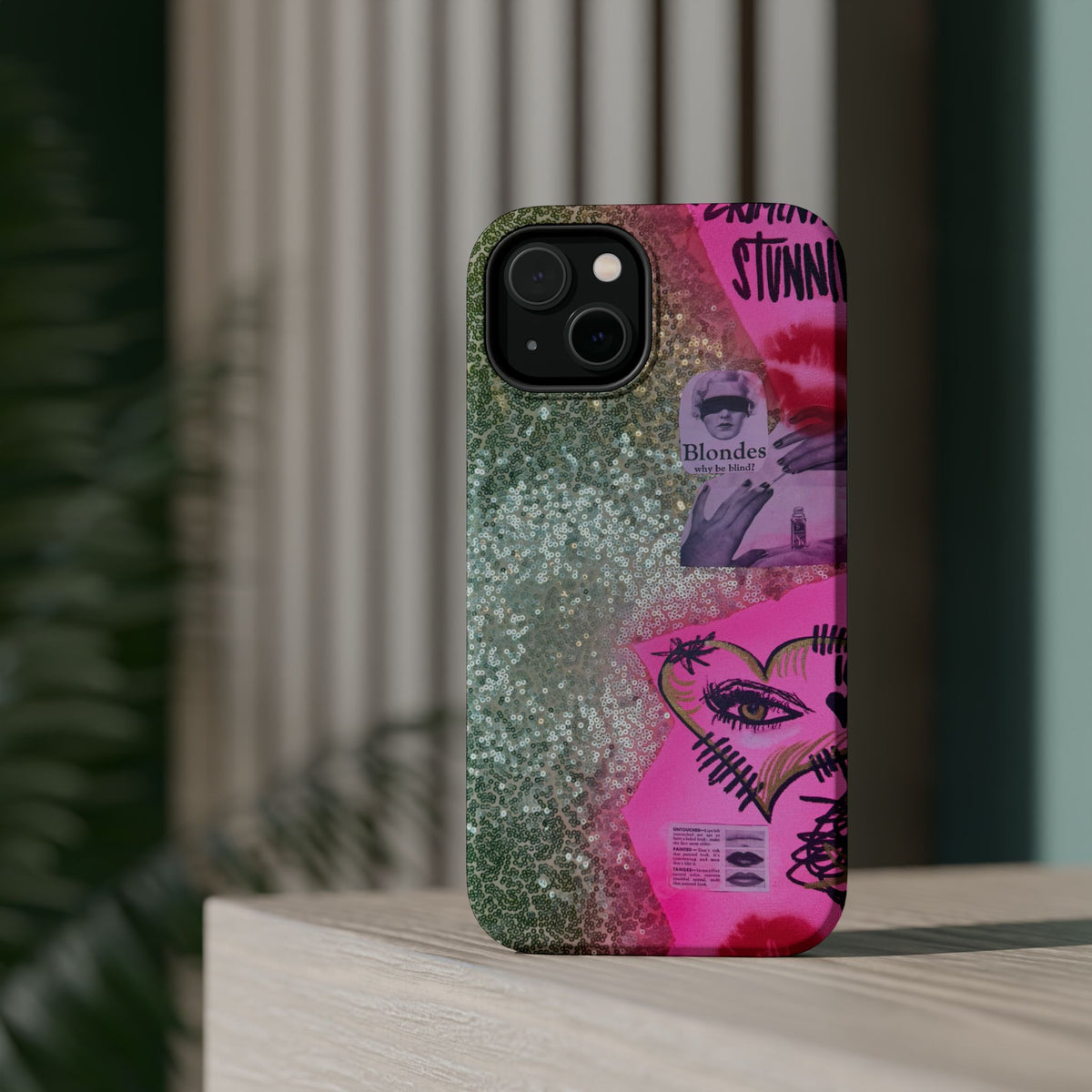 MagSafe "glitter gloss" airbrush iPhone case