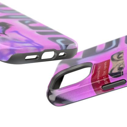 MagSafe "purple princess" airbrush iPhone case