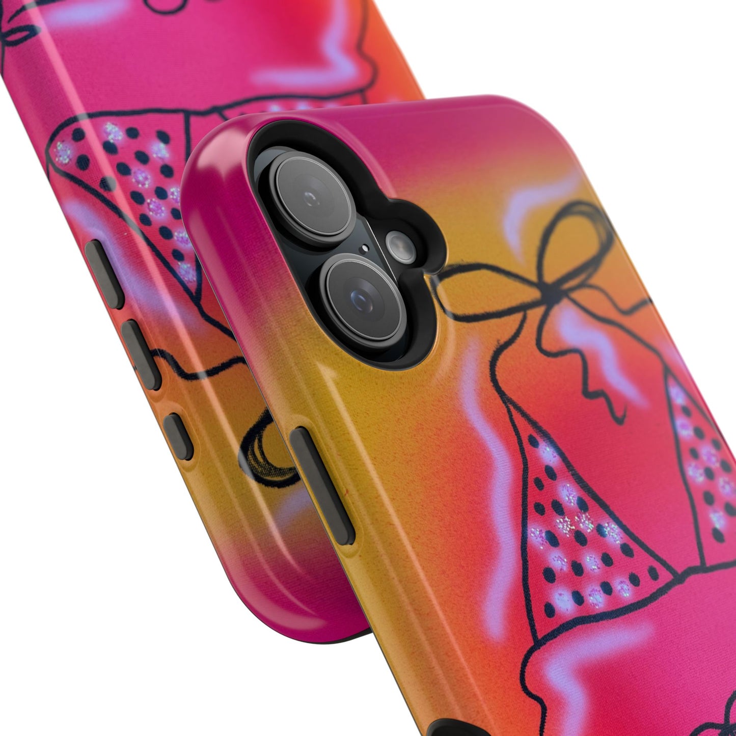 MagSafe "glitter bikini" airbrush iPhone case