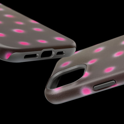 MagSafe "cherry mocha polka dot" airbrush iPhone case