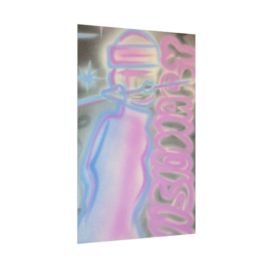 "visionary" pt. 2 airbrush rolled print