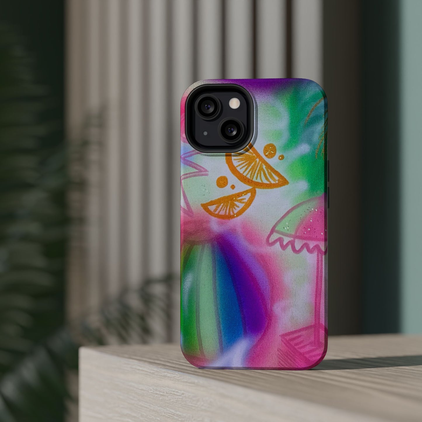 MagSafe "on the beach" airbrush iPhone case