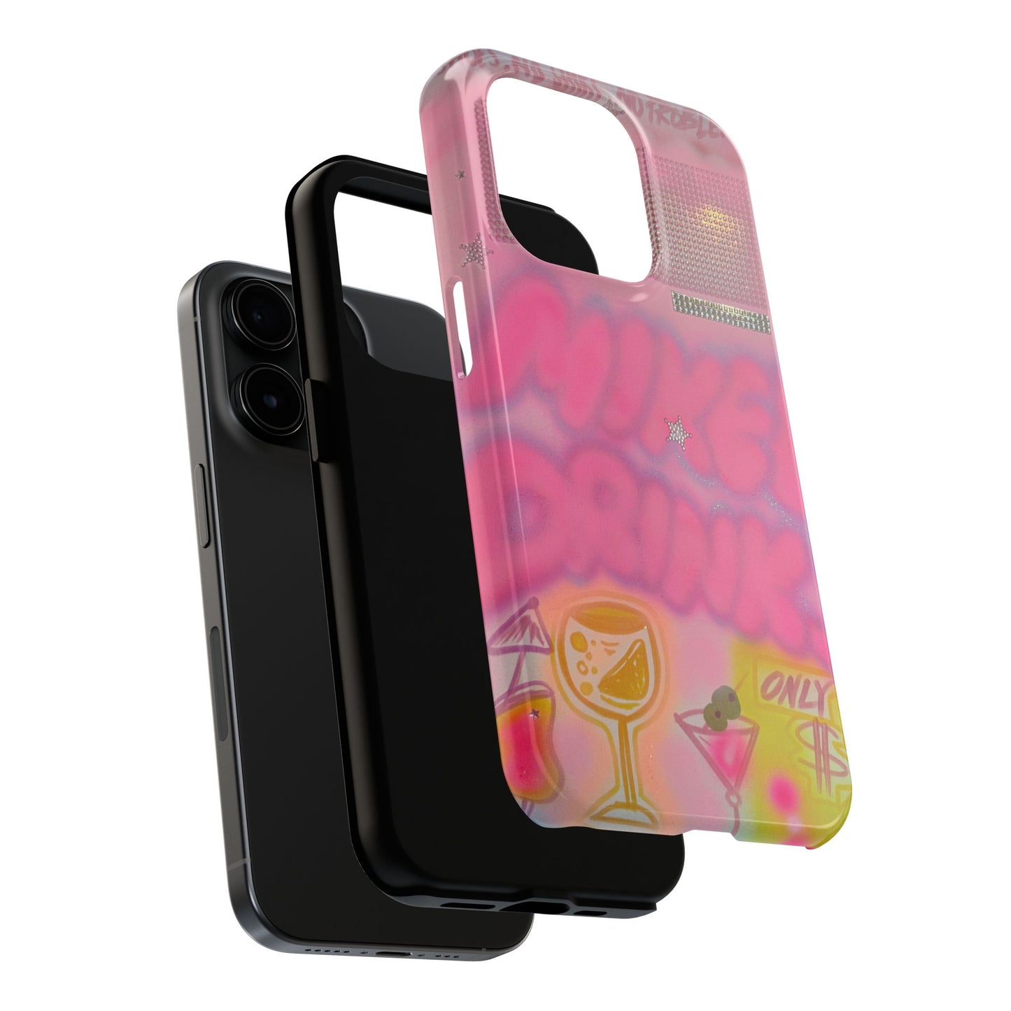 "mixed drinks" airbrush iPhone case