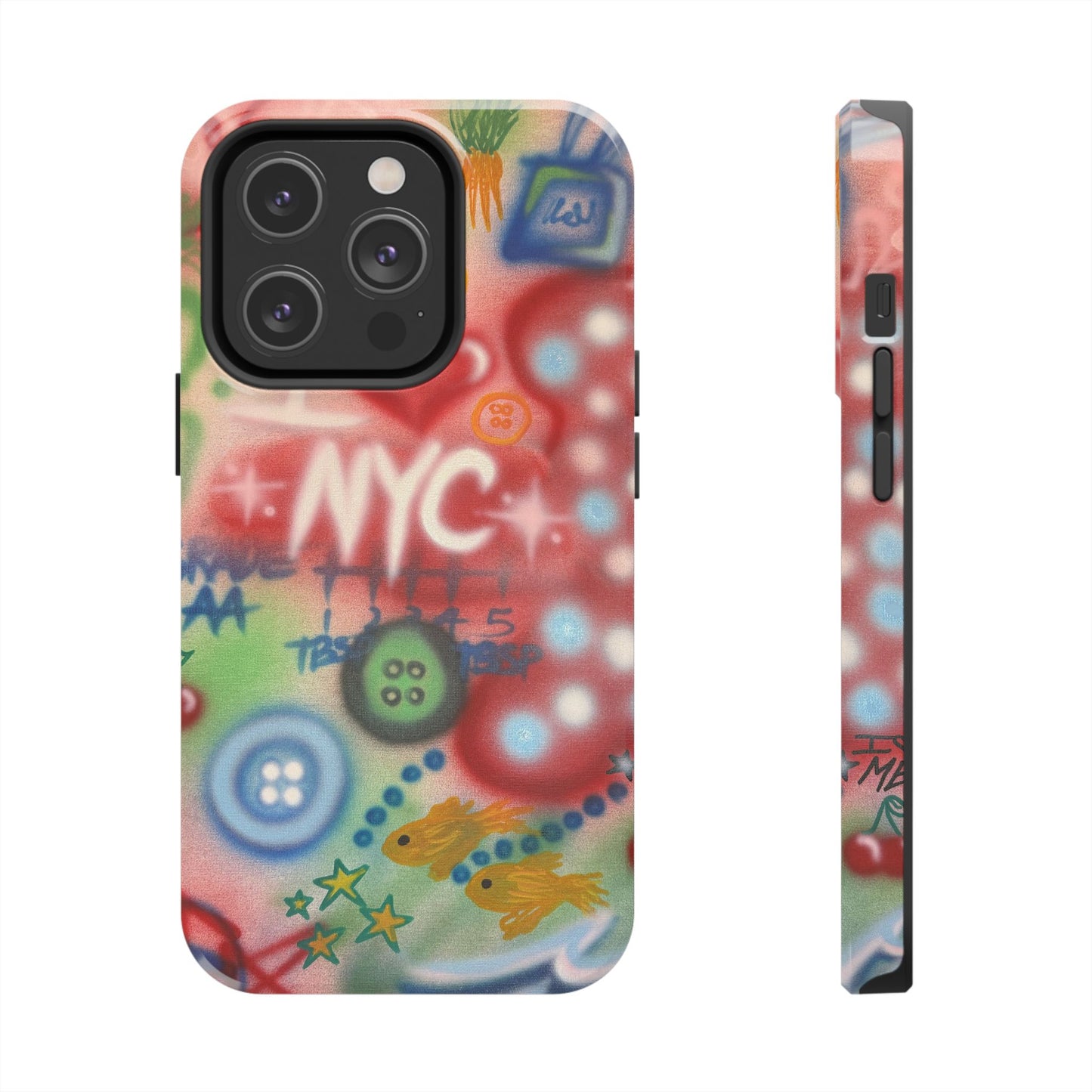 "i <3 NYC" airbrush iPhone case