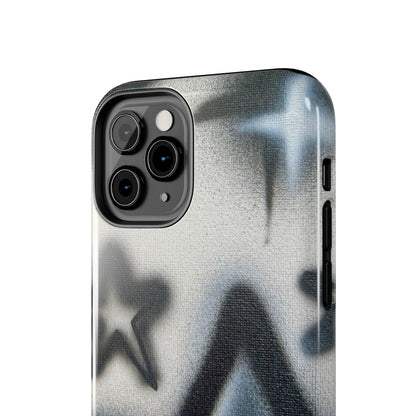 "black & white stars" airbrush iPhone case