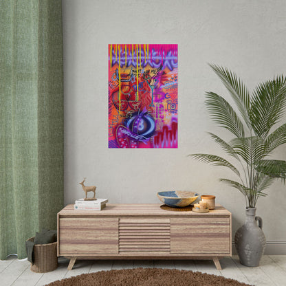 "shots on me!" airbrush rolled print