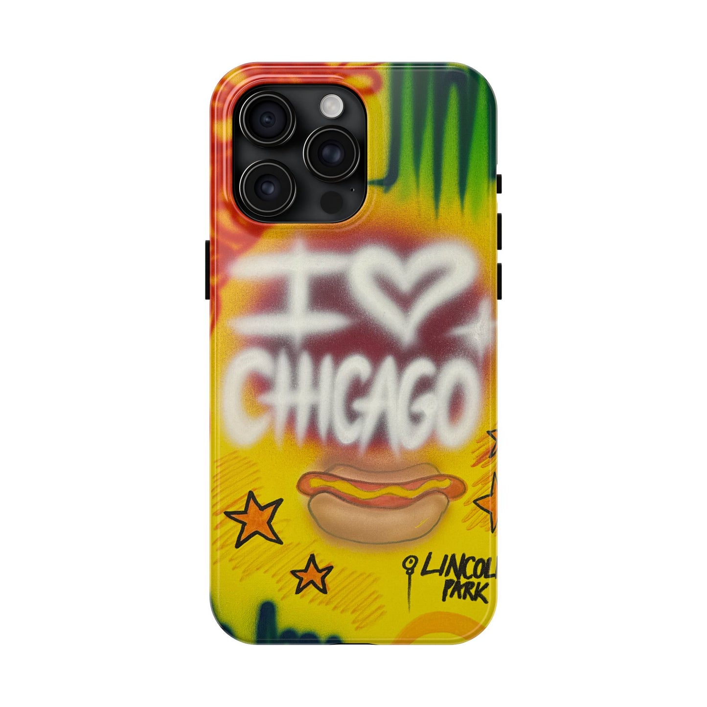"chicago" airbrush iPhone case