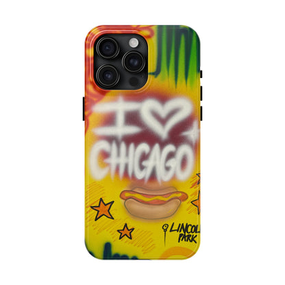 "chicago" airbrush iPhone case