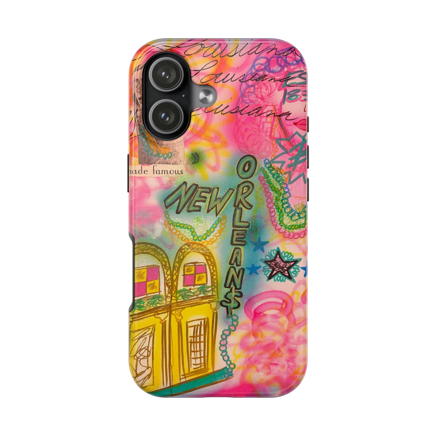 "new orleans, la" airbrush iPhone case