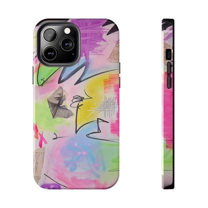 "pastel static" airbrush iPhone case