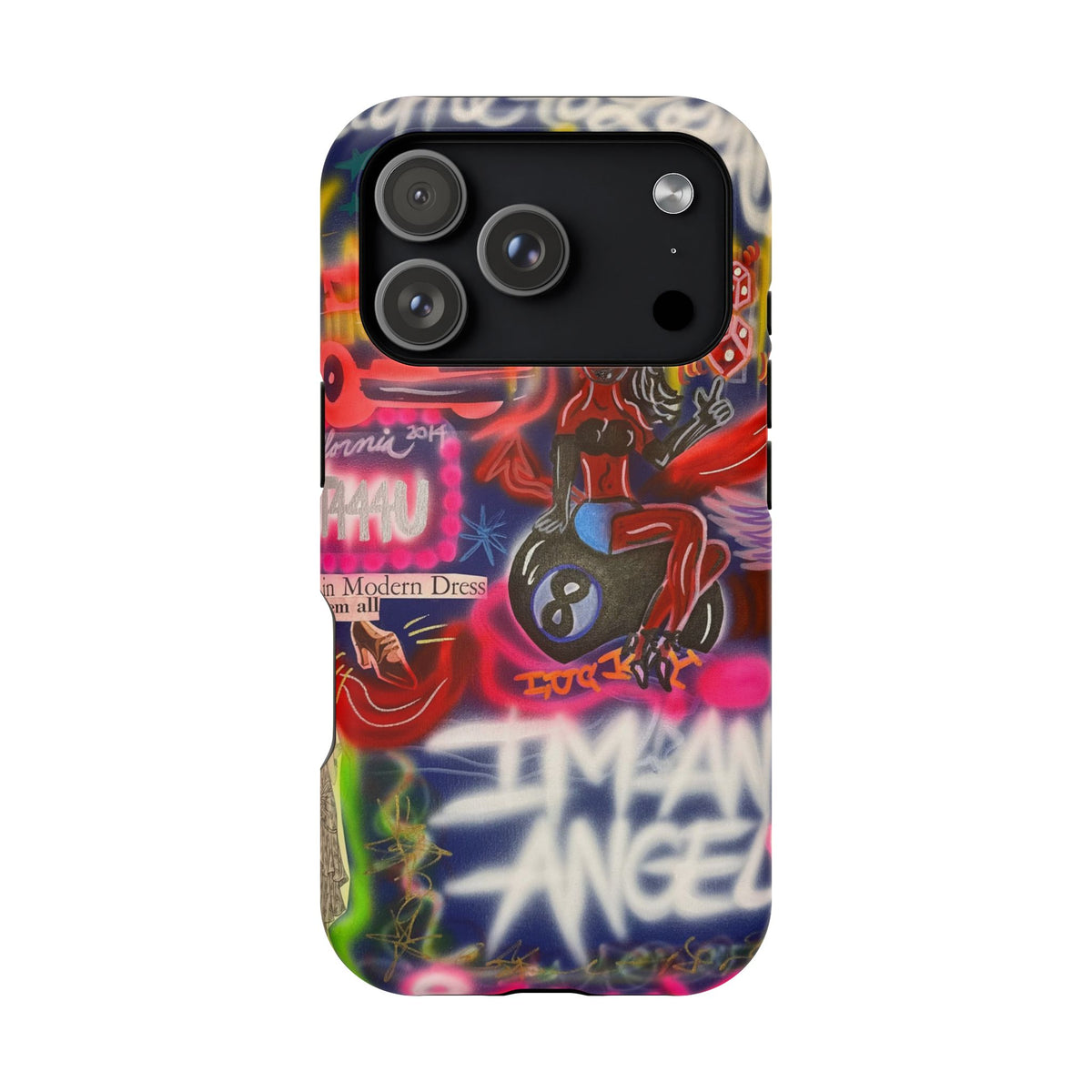 MagSafe "im an angel" airbrush iPhone case