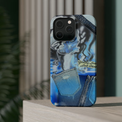 MagSafe "young lovers" airbrush iPhone case