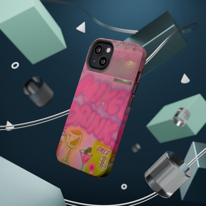 MagSafe "mixed drinks" airbrush iPhone case