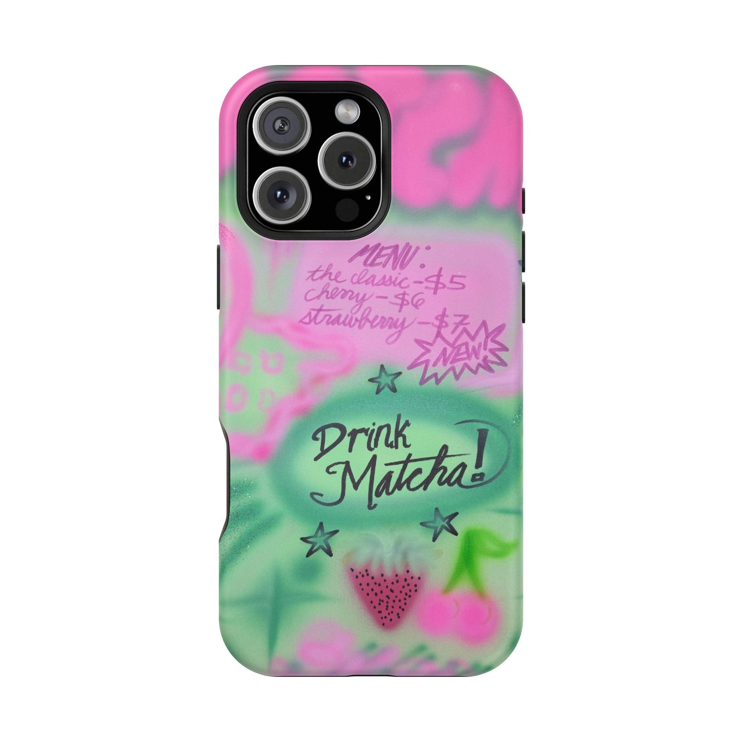 MagSafe "matcha!" airbrush iPhone case