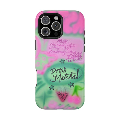 MagSafe "matcha!" airbrush iPhone case