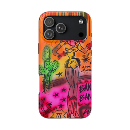 "wild, wild west" airbrush iPhone case
