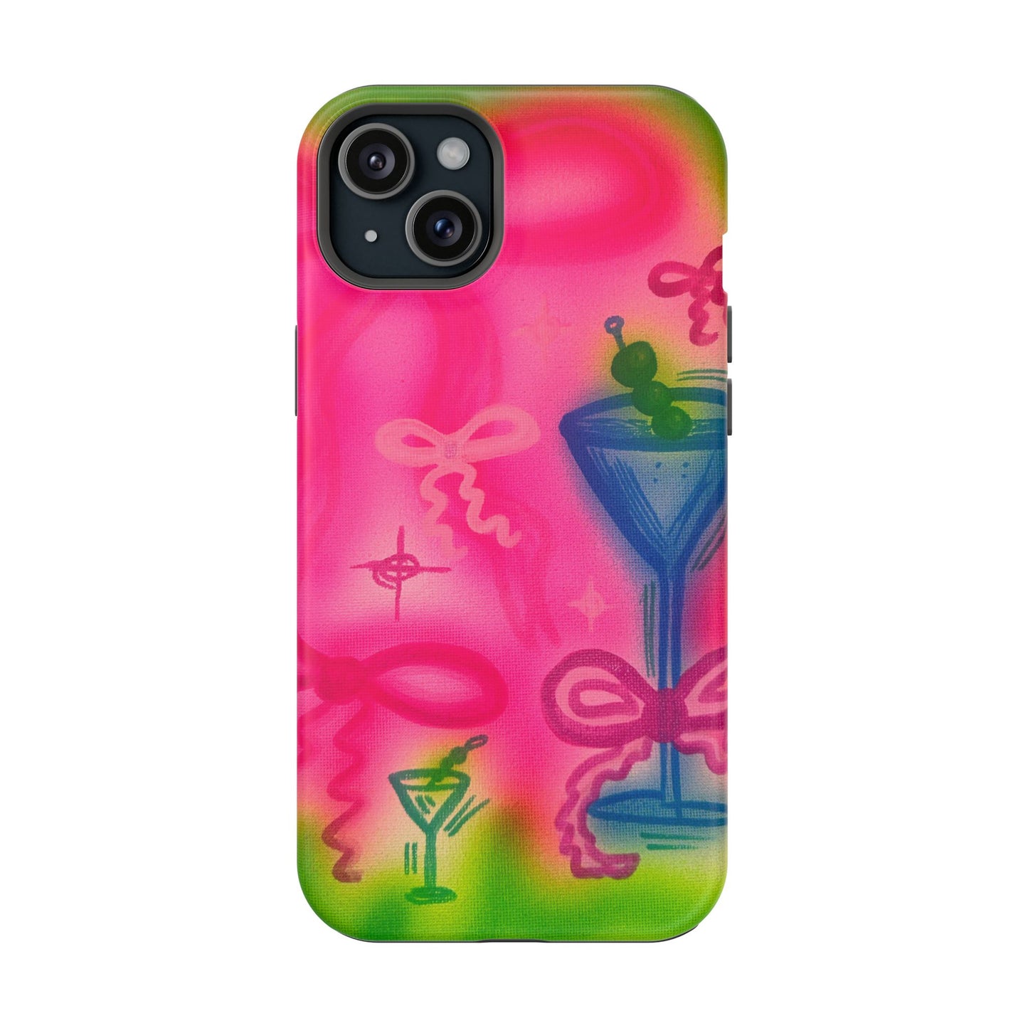 MagSafe „Bow Martini“ Airbrush-iPhone-Hülle