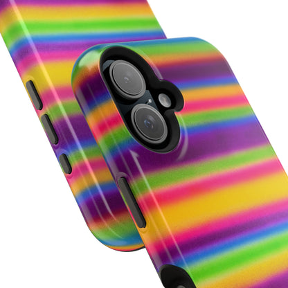 MagSafe "colorful stripes" airbrush iPhone case