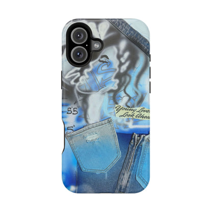 MagSafe "young lovers" airbrush iPhone case