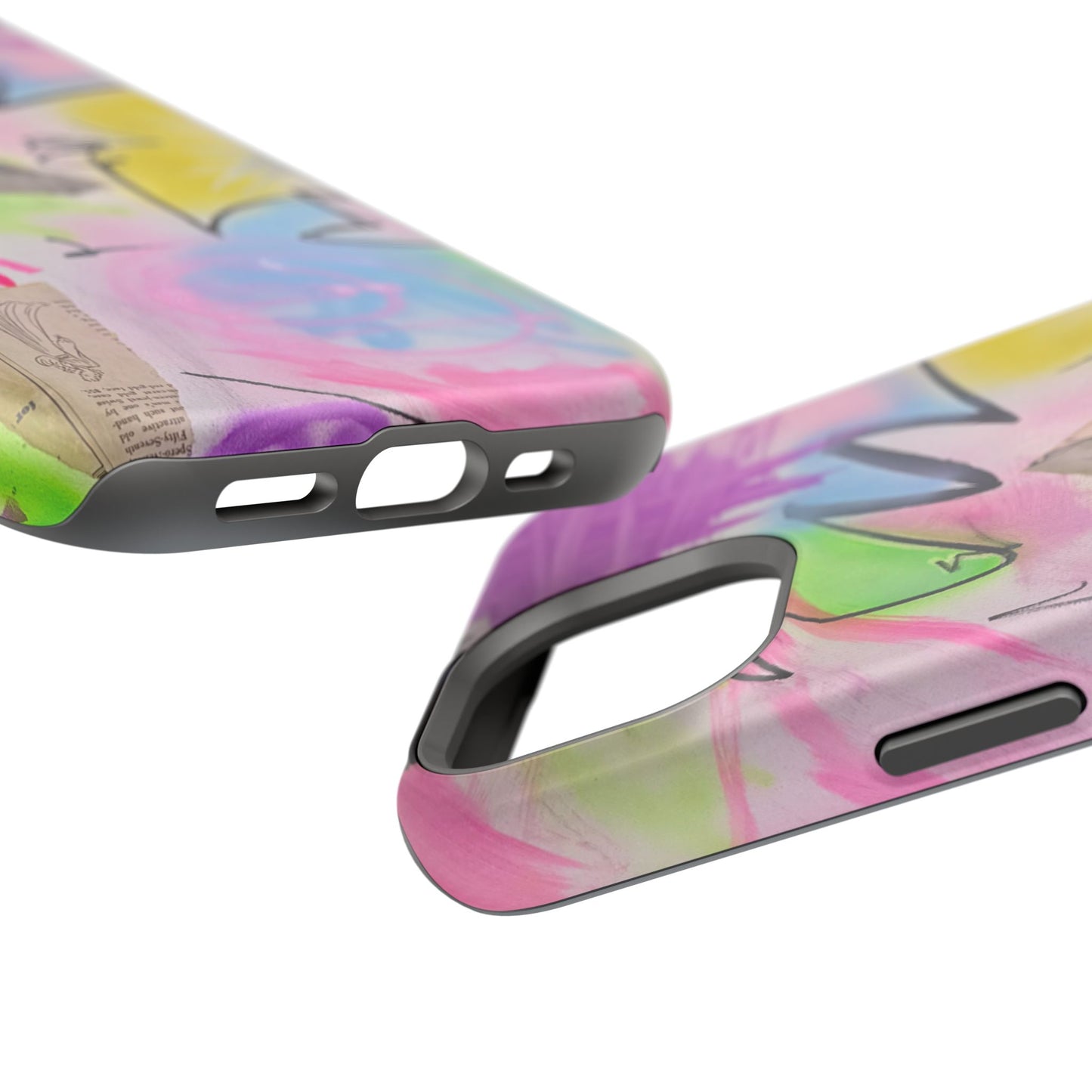 MagSafe "pastel static" airbrush iPhone case