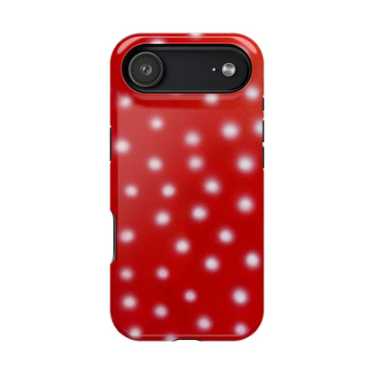 MagSafe "cherry crush polka dot" airbrush iPhone case