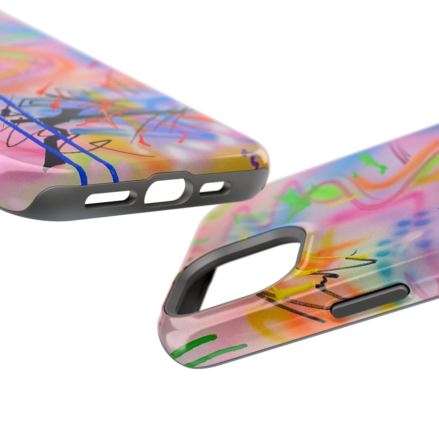 MagSafe "neon haze" airbrush iPhone case