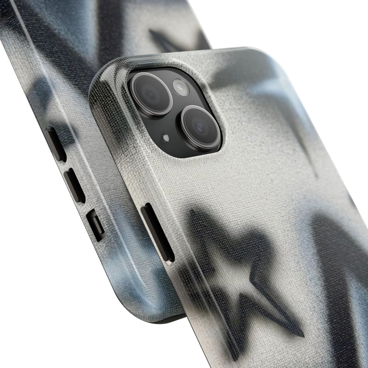 "black & white stars" airbrush iPhone case