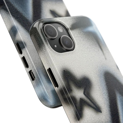 "black & white stars" airbrush iPhone case