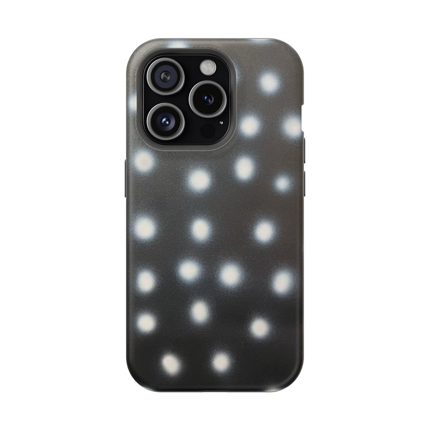 MagSafe "coconut noir polka dot" airbrush iPhone case