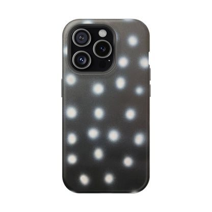 MagSafe "coconut noir polka dot" airbrush iPhone case