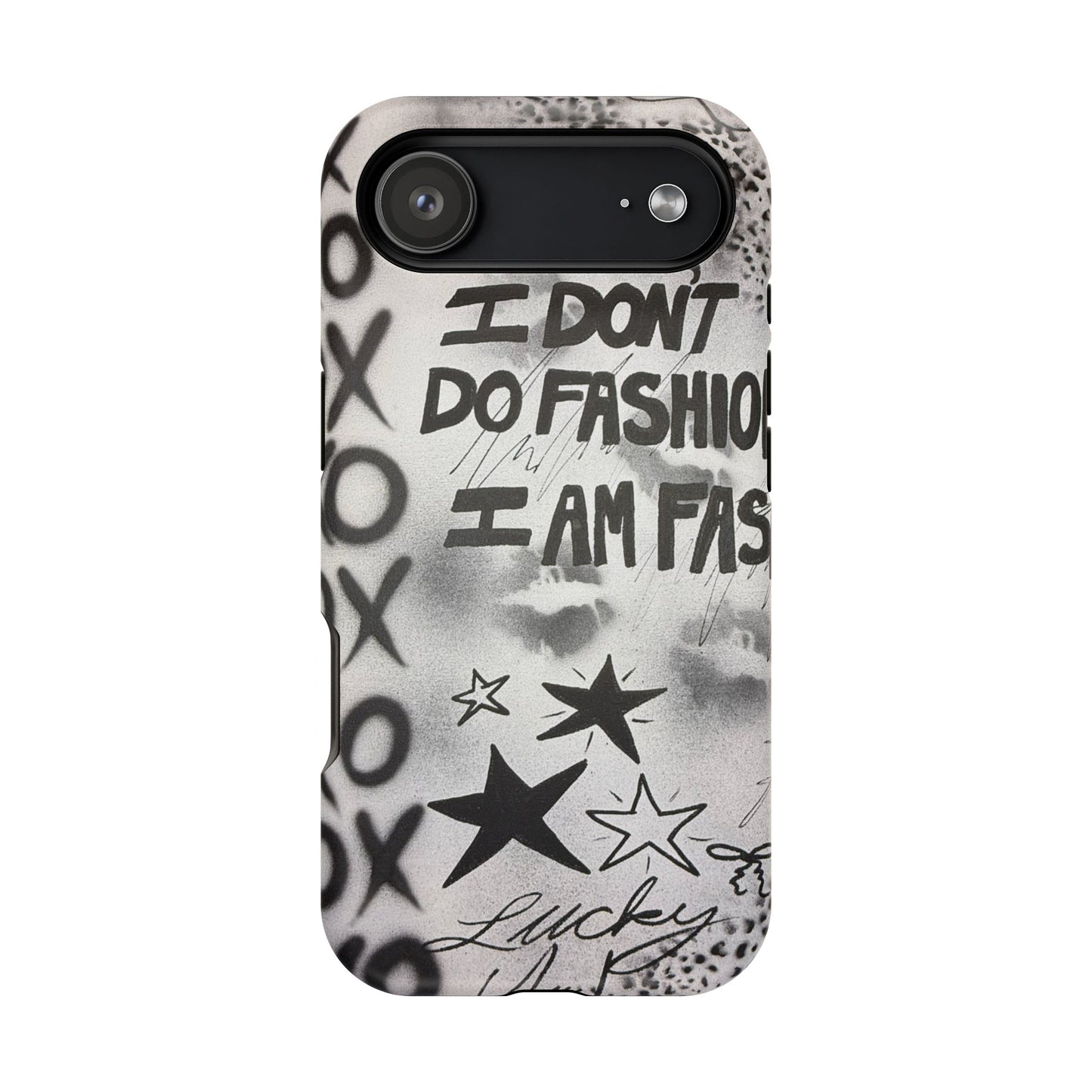 MagSafe "i am fashion" airbrush iPhone case