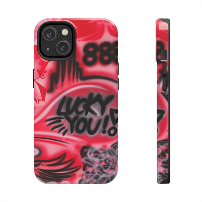 "LUCKY YOU! PT. 2" airbrush iPhone case