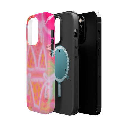 MagSafe "yellow polka dot bikini" airbrush iPhone case