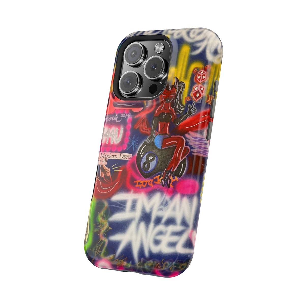 MagSafe "im an angel" airbrush iPhone case