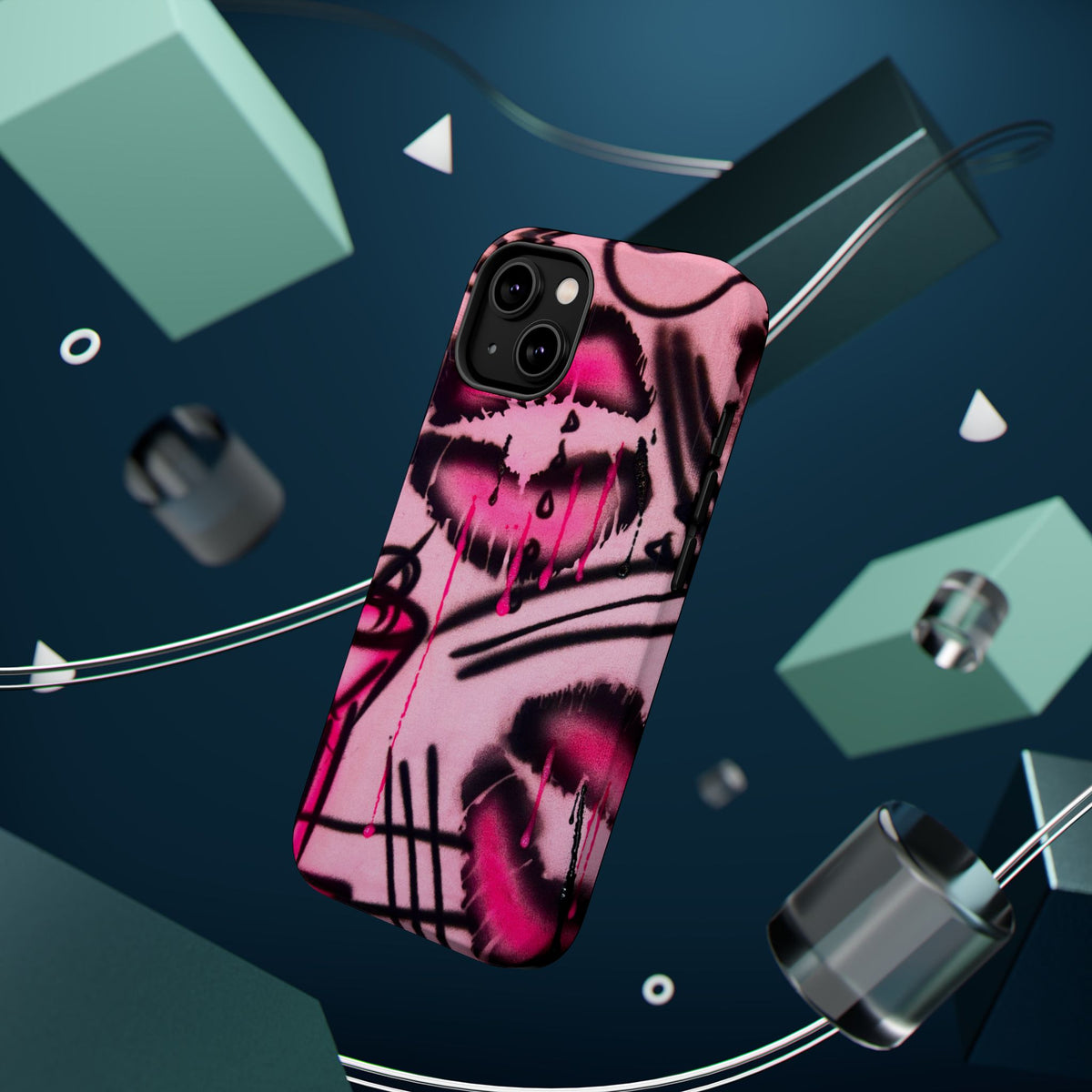 MagSafe "glossy pout" airbrush iPhone case