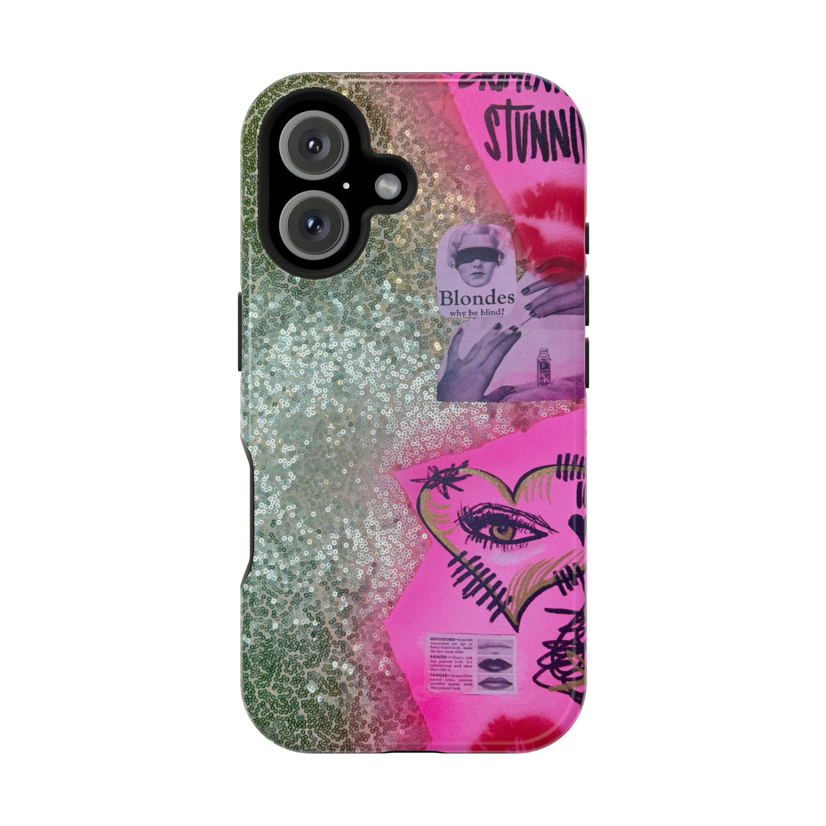 MagSafe "glitter gloss" airbrush iPhone case
