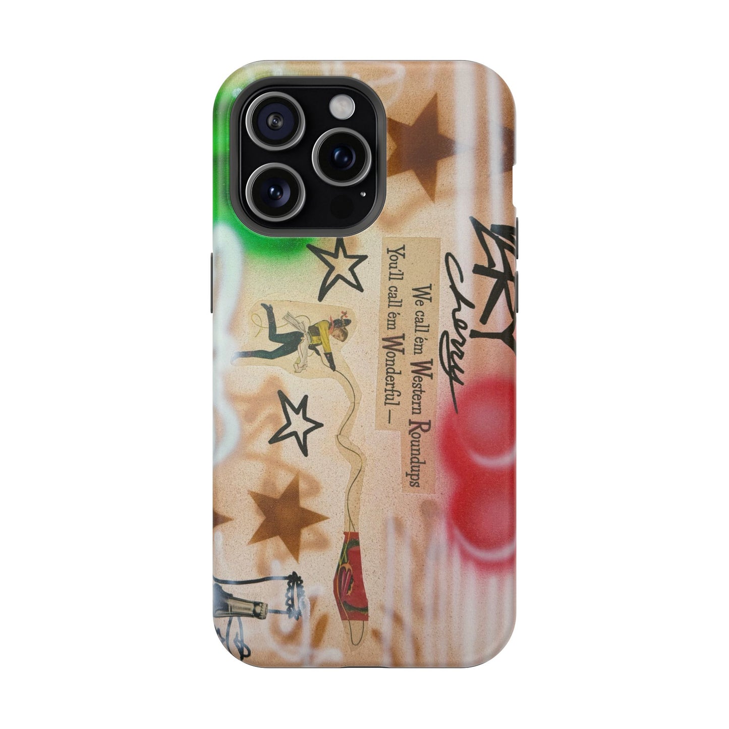 MagSafe "very cherry" airbrush iPhone case