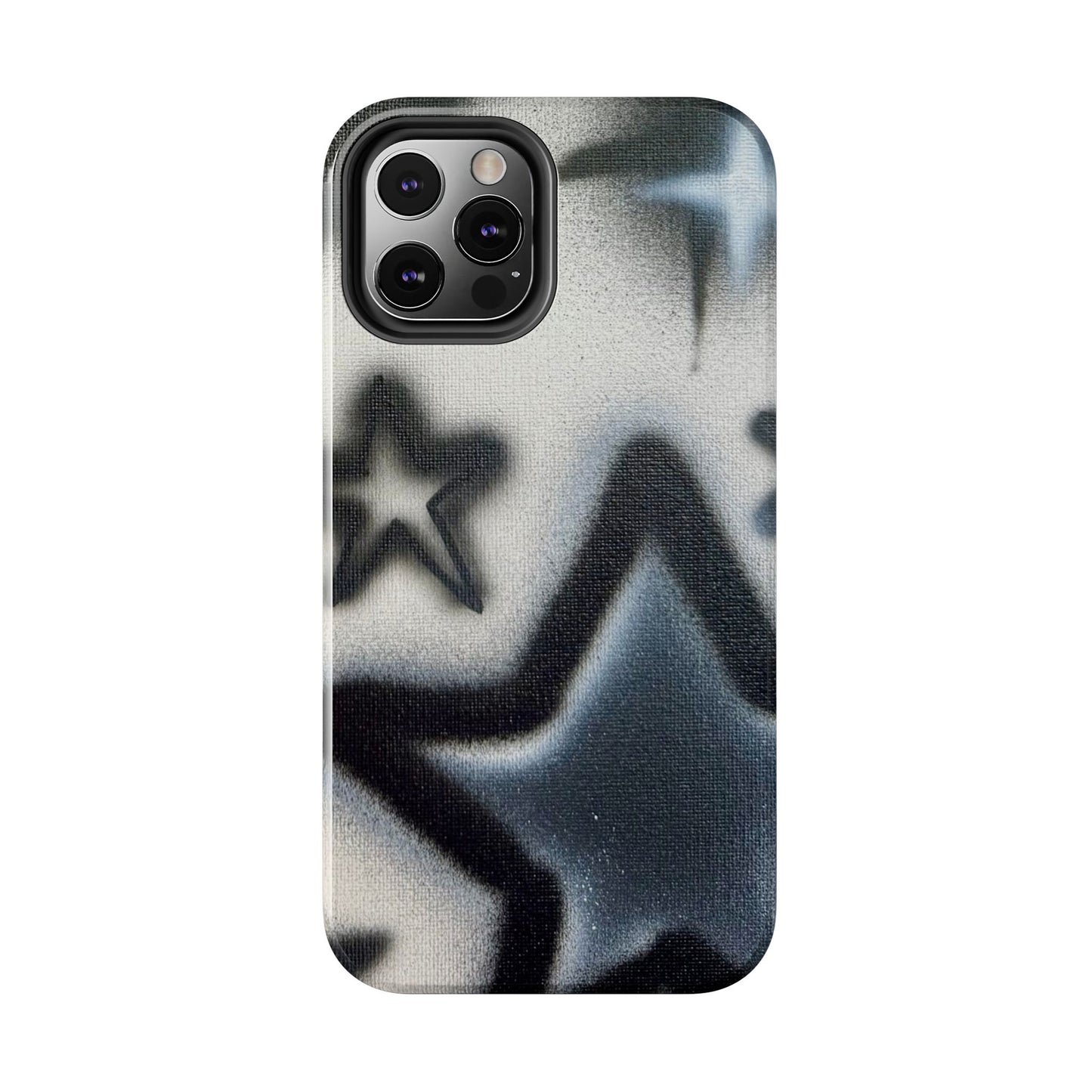 "black & white stars" airbrush iPhone case