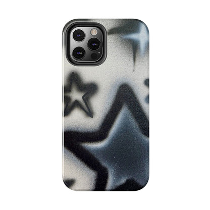 "black & white stars" airbrush iPhone case