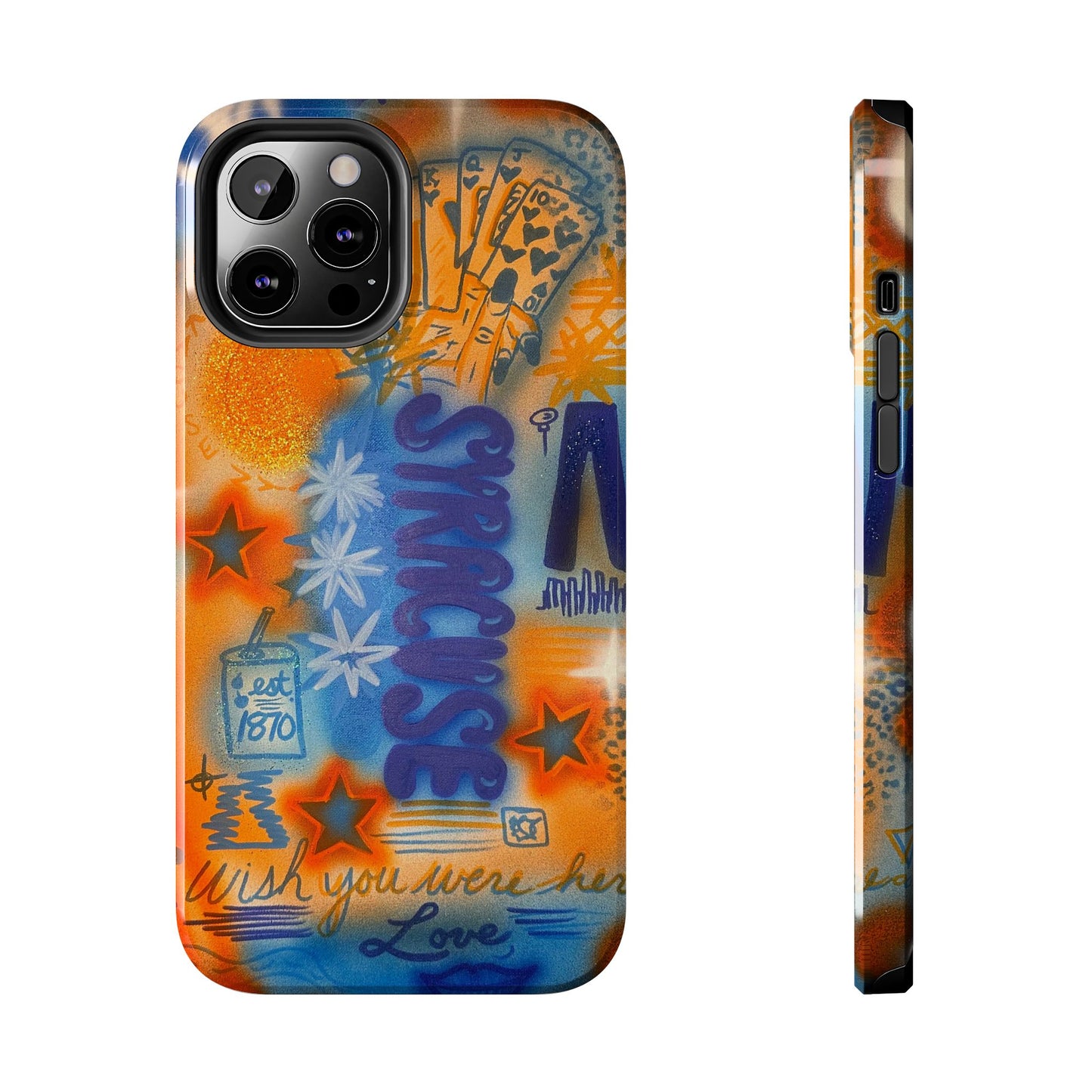 "syracuse" airbrush iPhone case