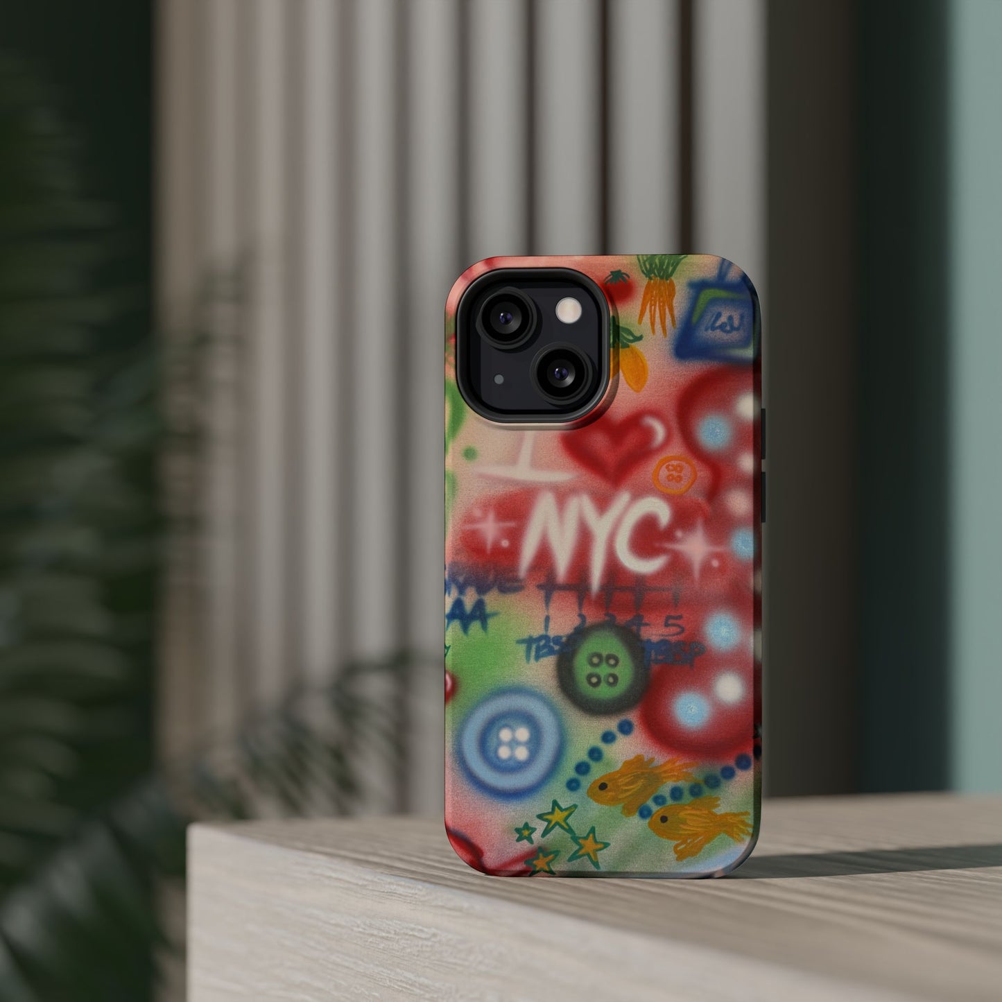 MagSafe "i <3 NYC" airbrush iPhone case