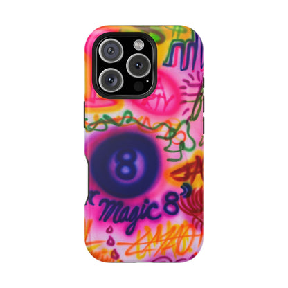 MagSafe "farbenfrohes Chaos" Airbrush-iPhone-Hülle