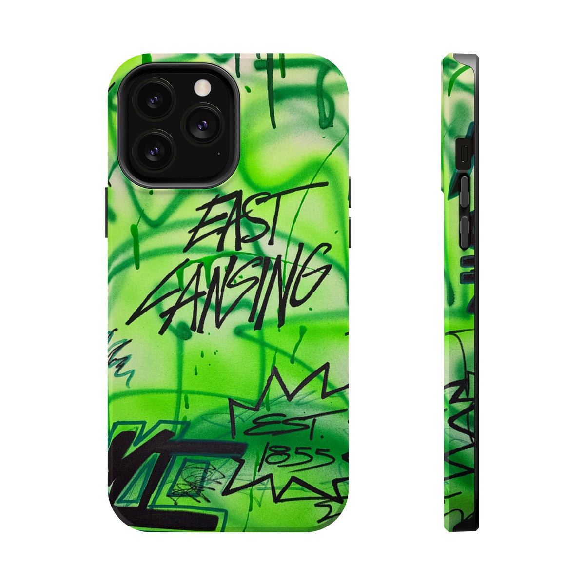 MagSafe "east lansing, mi" airbrush iPhone case